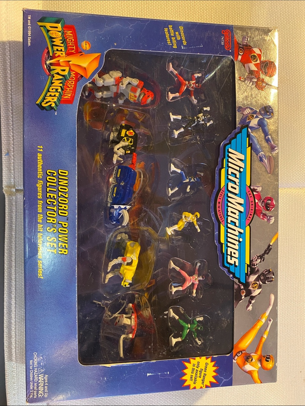 vintage 1994 Micro Machines Mighty Morphin Power Rangers Dinozord power set